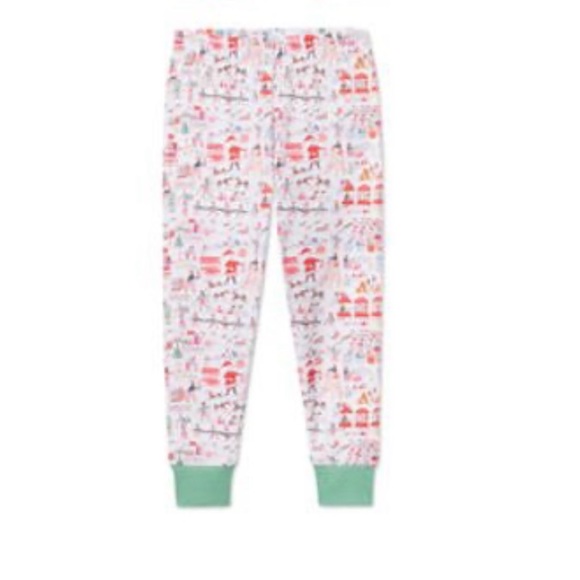LAKE LONG-LONG SET PAJAMA NORTH POLE RED ON WHITE - 5 - Picture 2 of 8